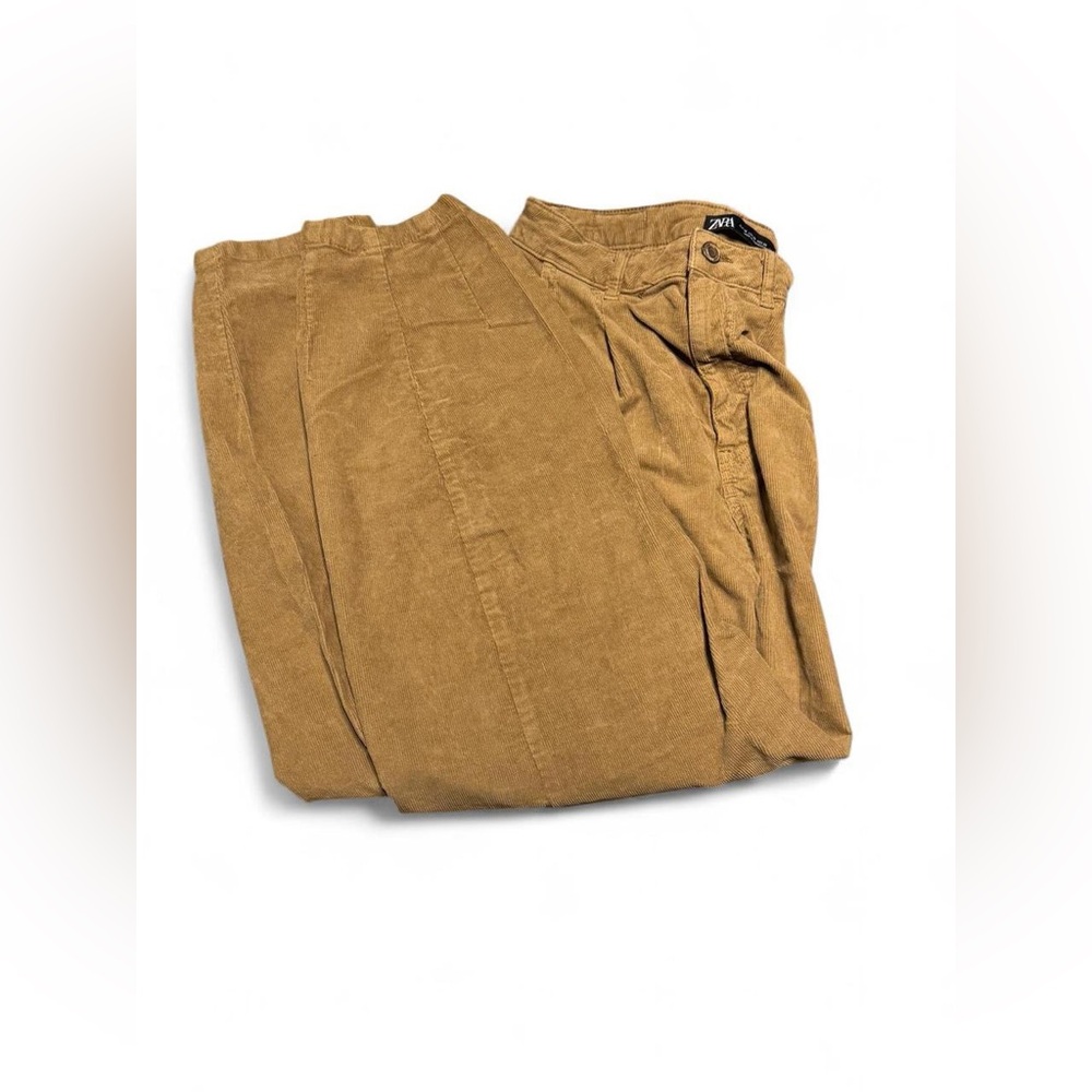 Zara corduroy pants, size 4, barrel style